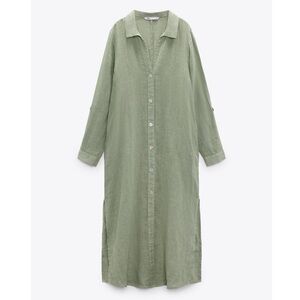 Zara Linen Tunic Dress Size M NWOT